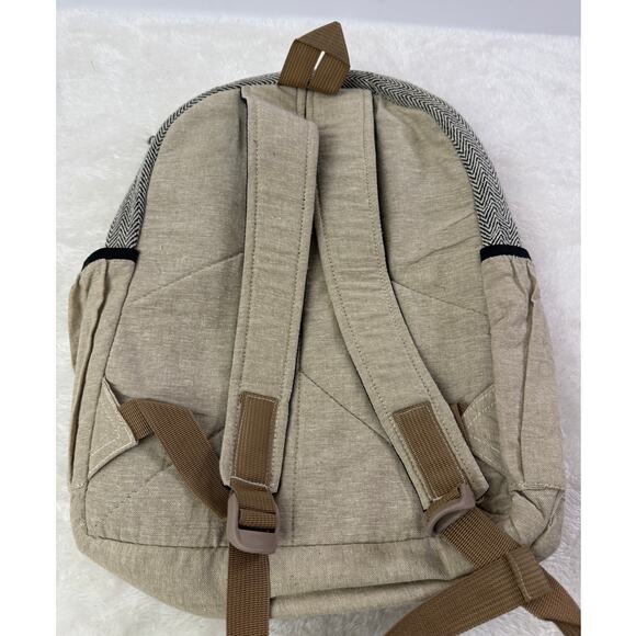 Hemp Peace Backpack Kathmandu Imports Made in Nepal - Picture 2 of 6